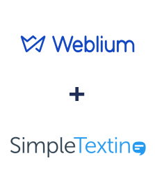 Weblium ve SimpleTexting entegrasyonu