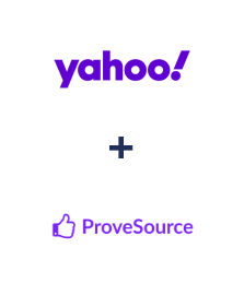 Yahoo! ve ProveSource entegrasyonu