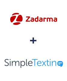Zadarma ve SimpleTexting entegrasyonu
