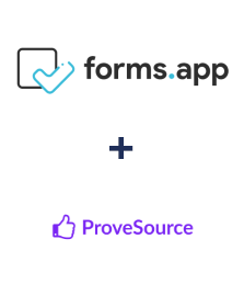 Інтеграція forms.app та ProveSource