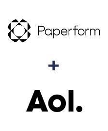 Інтеграція Paperform та AOL