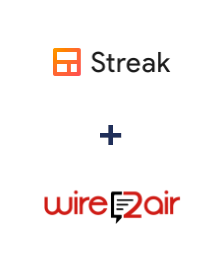 Інтеграція Streak та Wire2Air