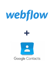 Інтеграція Webflow та Google Contacts